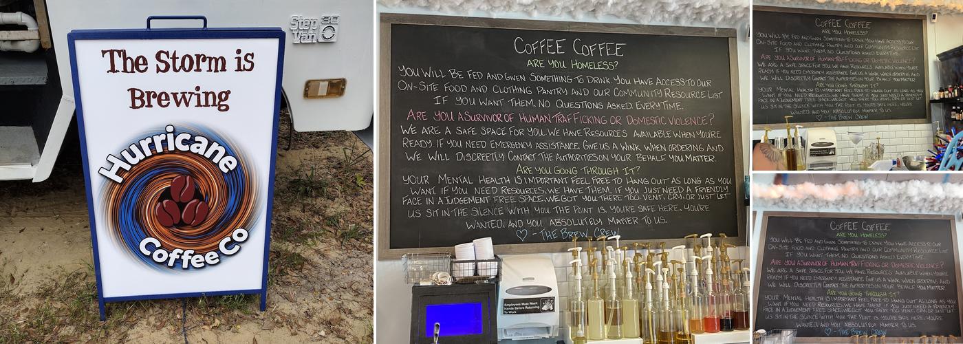 Hurricane Coffee Company Menu