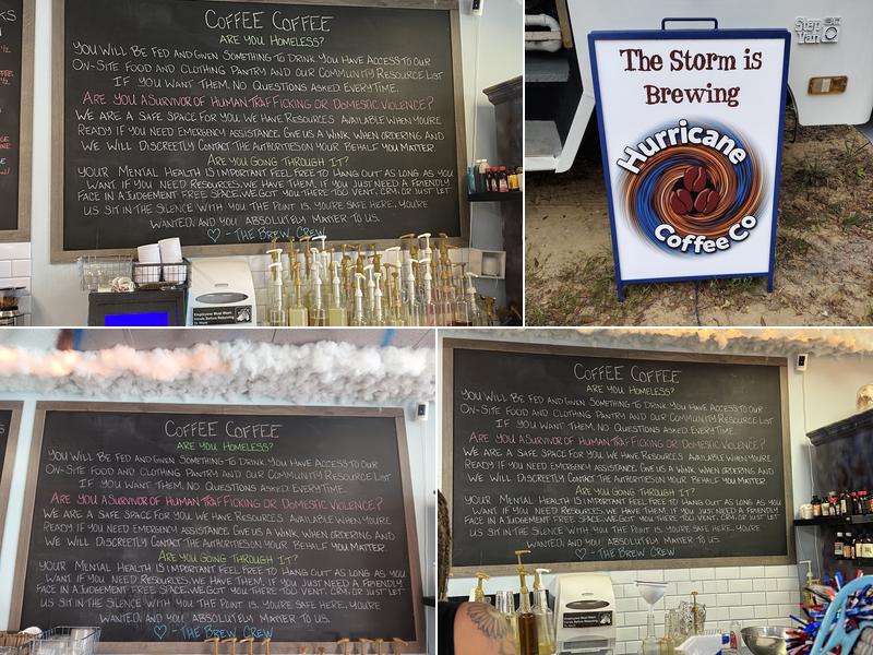 Hurricane Coffee Company Menu