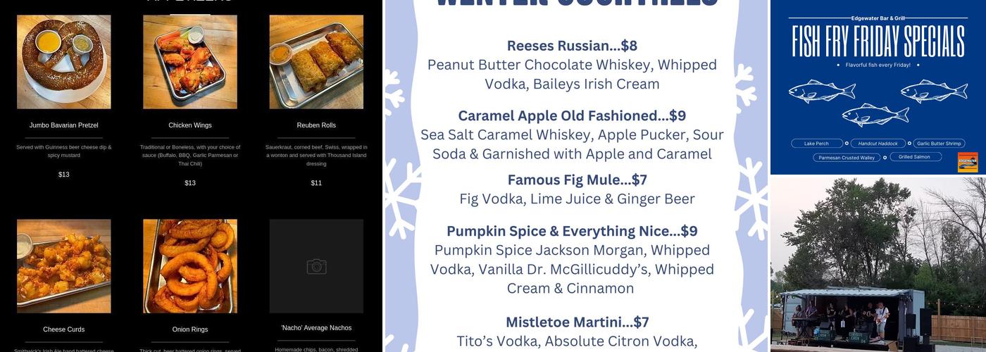 Edgewater Bar & Grill Menu
