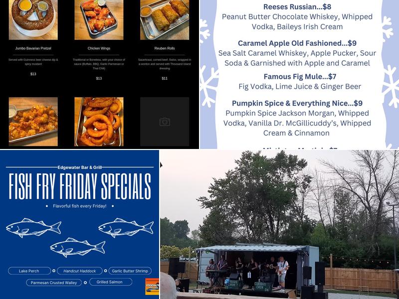 Edgewater Bar & Grill Menu