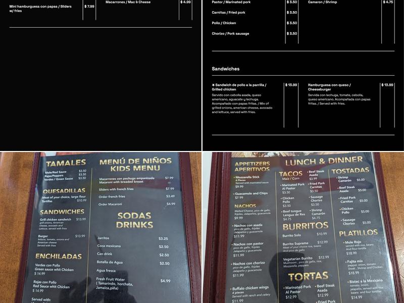 Monterrey Taquería 2 Menu