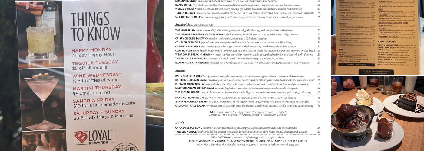 Doc B's Restaurant Menu