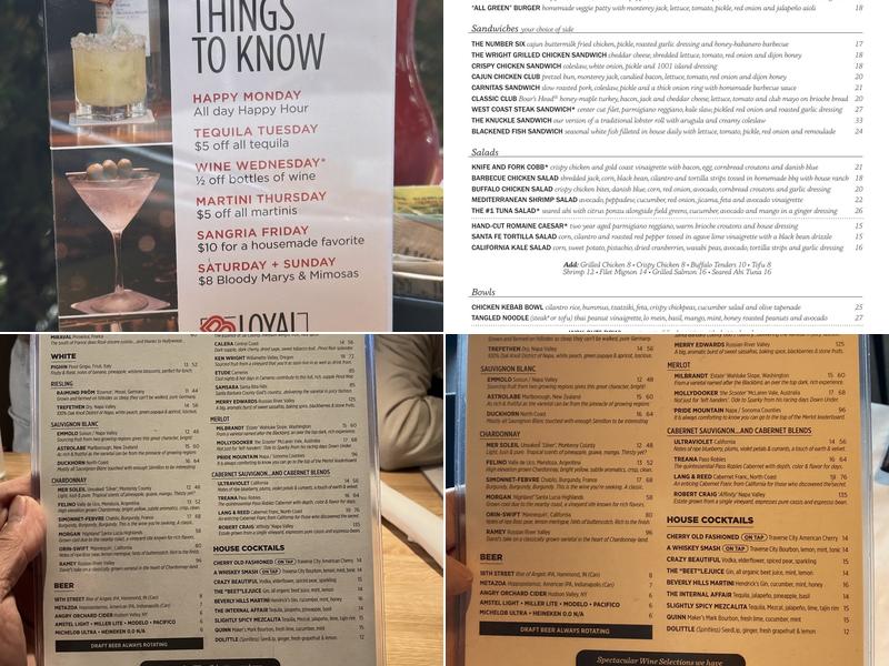 Doc B's Restaurant Menu