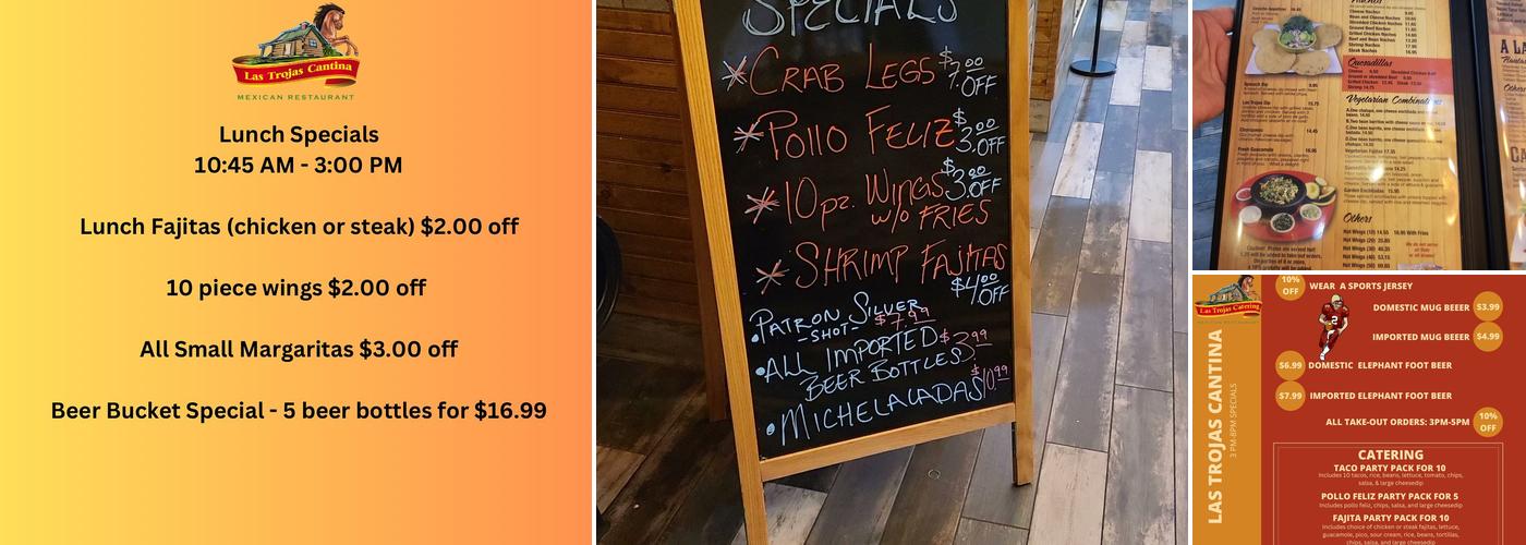 Las Trojas Cantina Menu