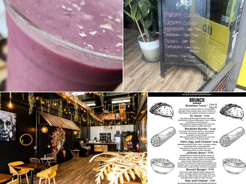 Plant Based Boss Menu