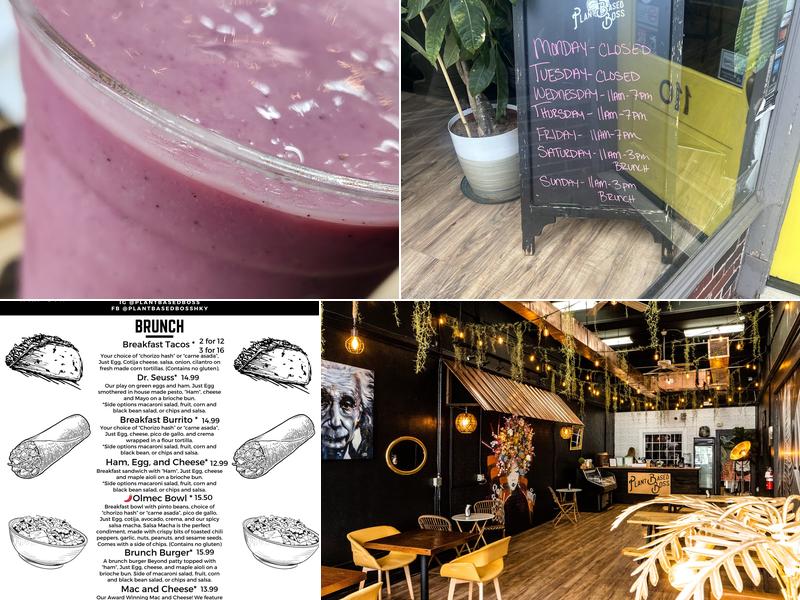 Plant Based Boss Menu