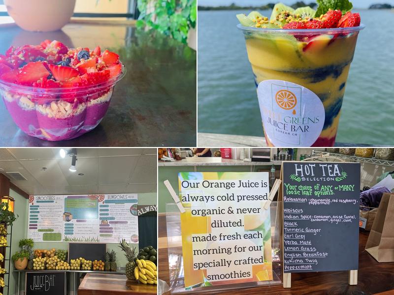 Sweet Greens Juice Bar Menu