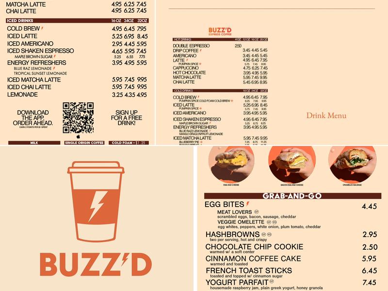 Buzz'd Express Coffee Menu