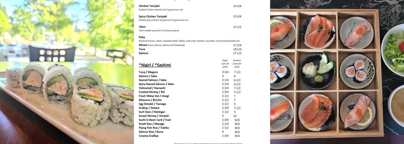 Komorebi Sushi & Rolls Menu