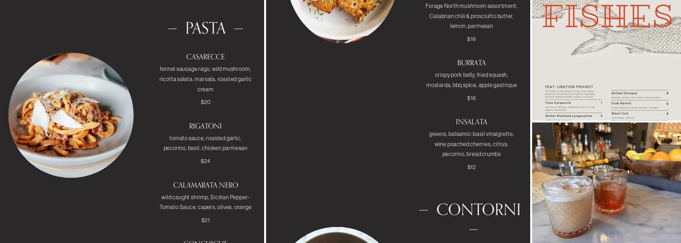 Olio Menu