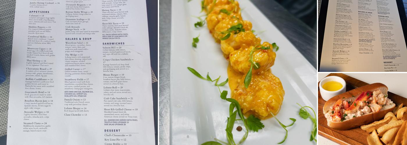 Waterfront Menu