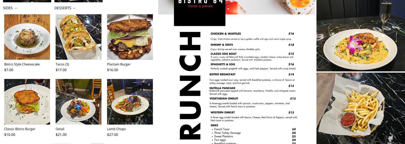 Bistro64 Menu