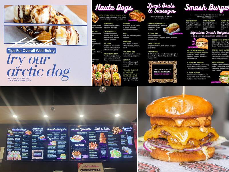Haute Dogs Menu
