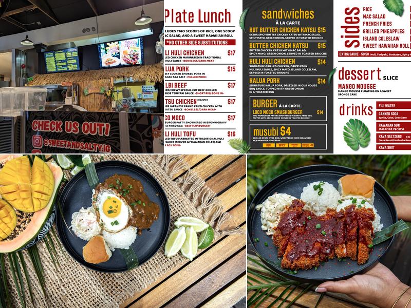 Sweet & Salty Island Grindz Menu