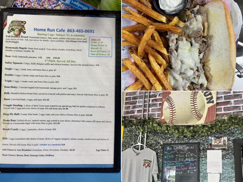 Home Run Cafe Menu