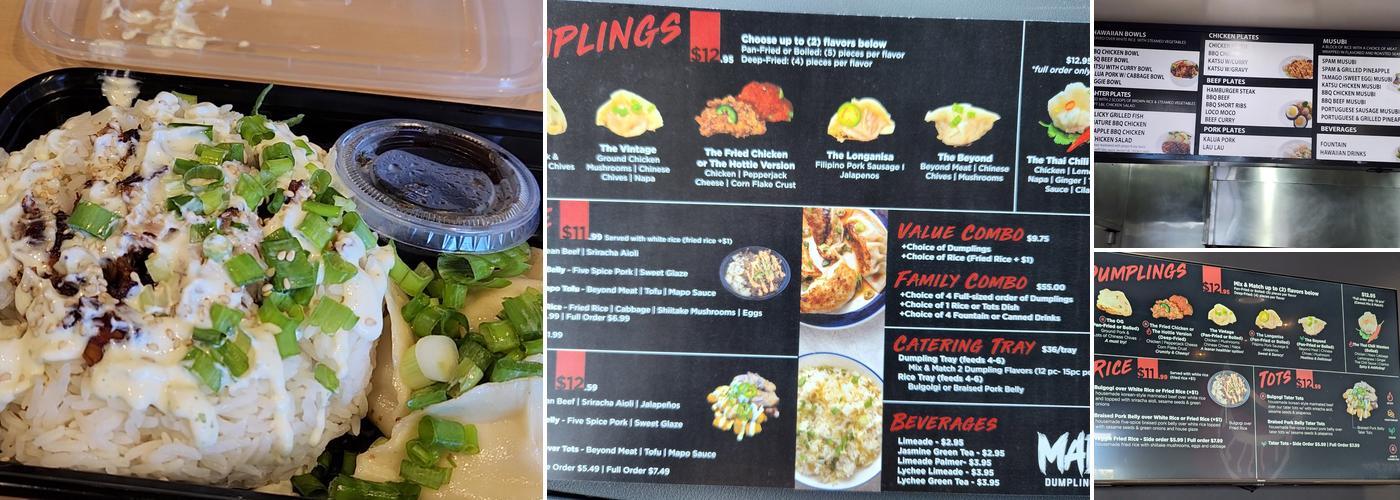 Mad Dumplings - Long Beach Menu