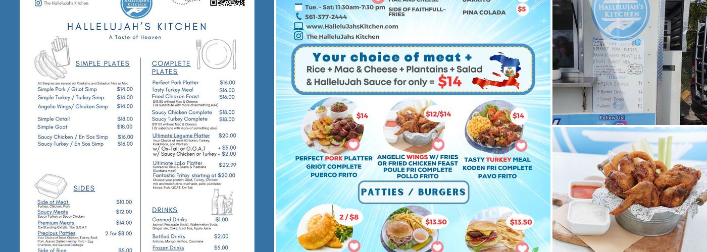 Hallelujah's Kitchen Menu