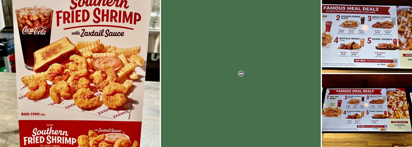 Zaxbys Chicken Fingers & Buffalo Wings Menu