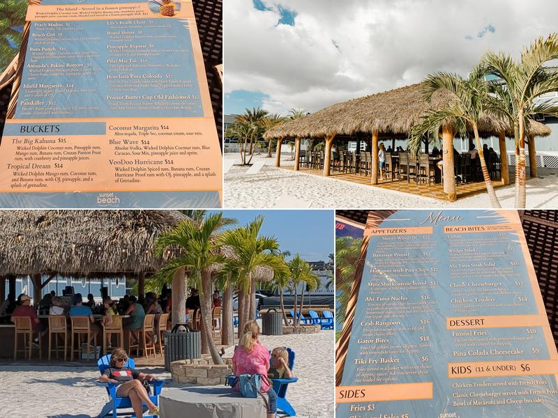 Sunset Beach Club Menu