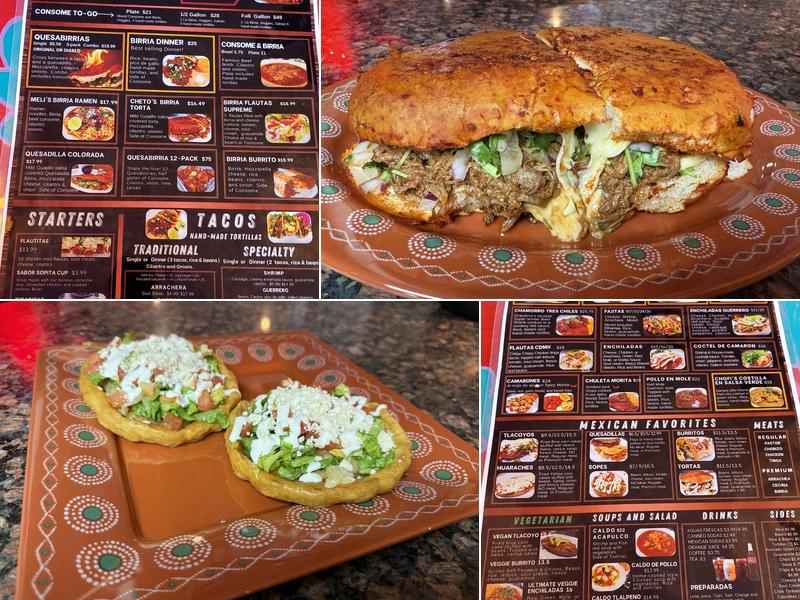 Sabor de mi Tierra Mexican Grill Addison Menu