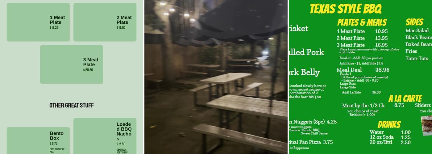TMG Barbeque Menu
