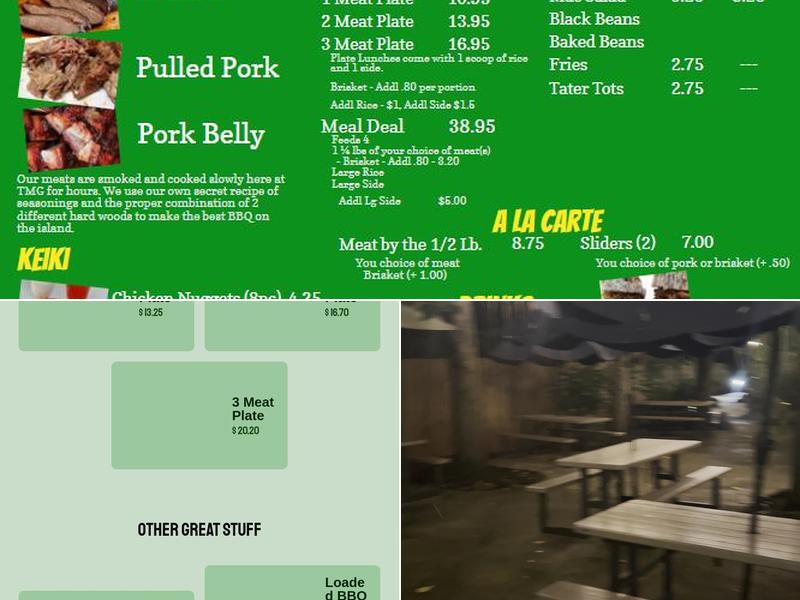 TMG Barbeque Menu