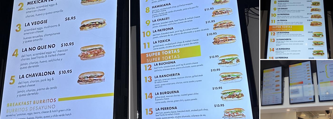 Don Tortas Menu