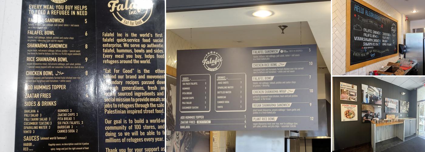 Falafel Inc Menu