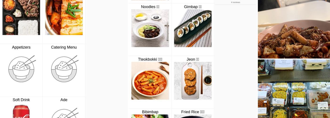 Mr. Korea Menu