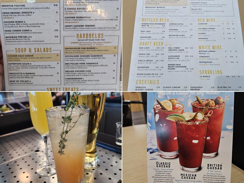 Tap & Pour Gastropub Menu