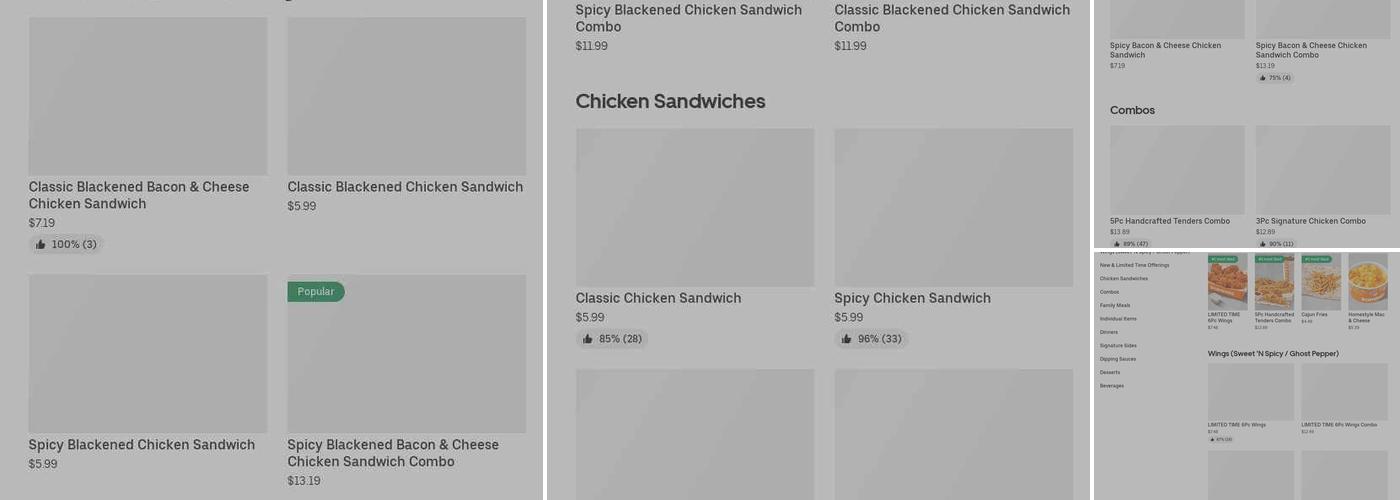 Popeyes Louisiana Kitchen Menu