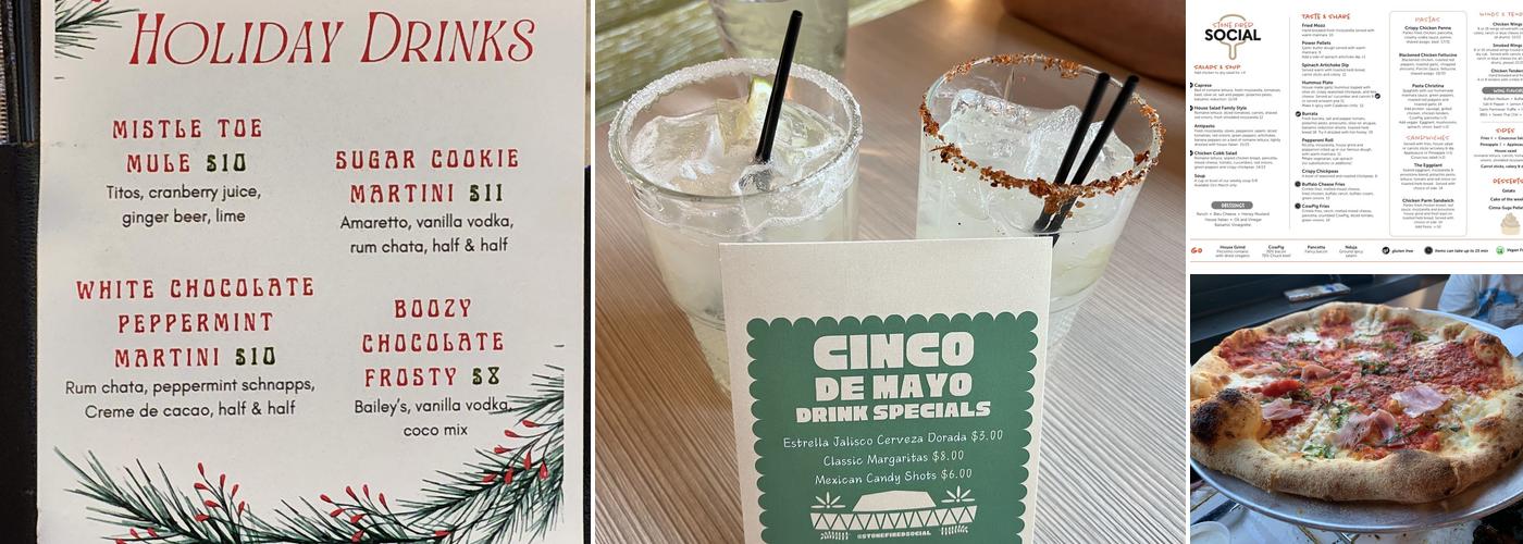 Stone Fired Social Menu