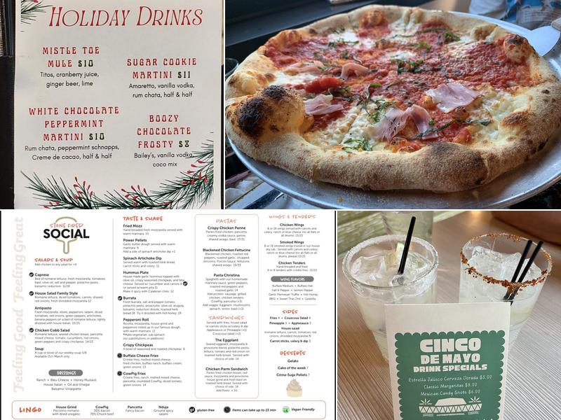 Stone Fired Social Menu