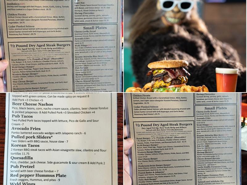 Wyld Pines Menu