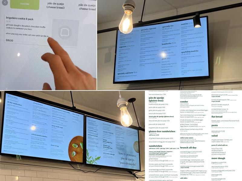 bōm dough - restaurant and coffee bar Menu