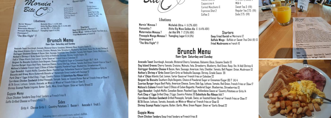 Mornin’ Bite Menu