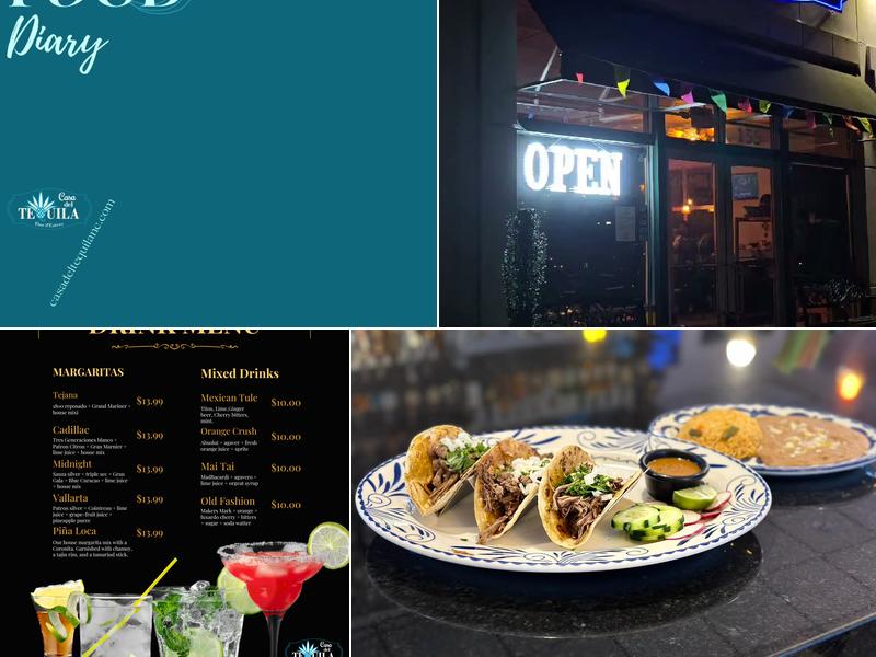 Casa del Tequila Menu
