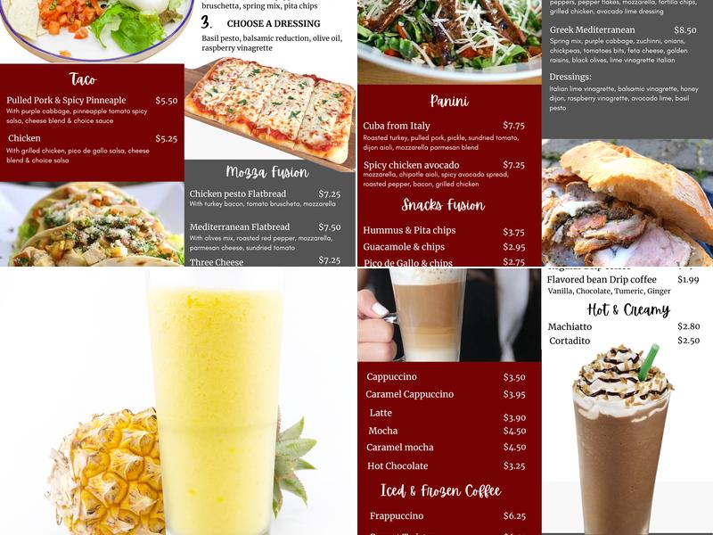 Mozza Mozzarella USA (Mi Mozza Mozzarella) Menu