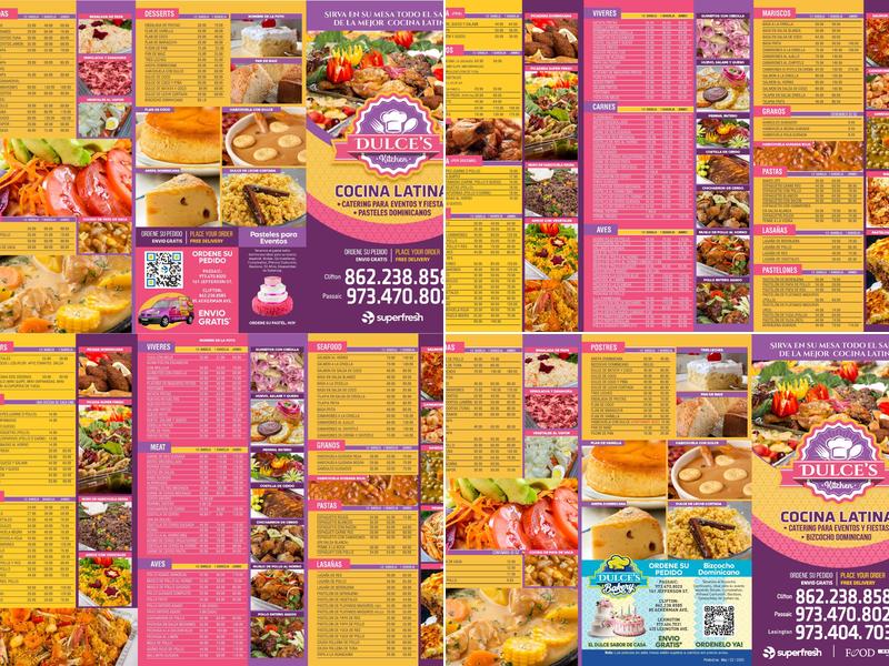 Dulce’s Kitchen Menu