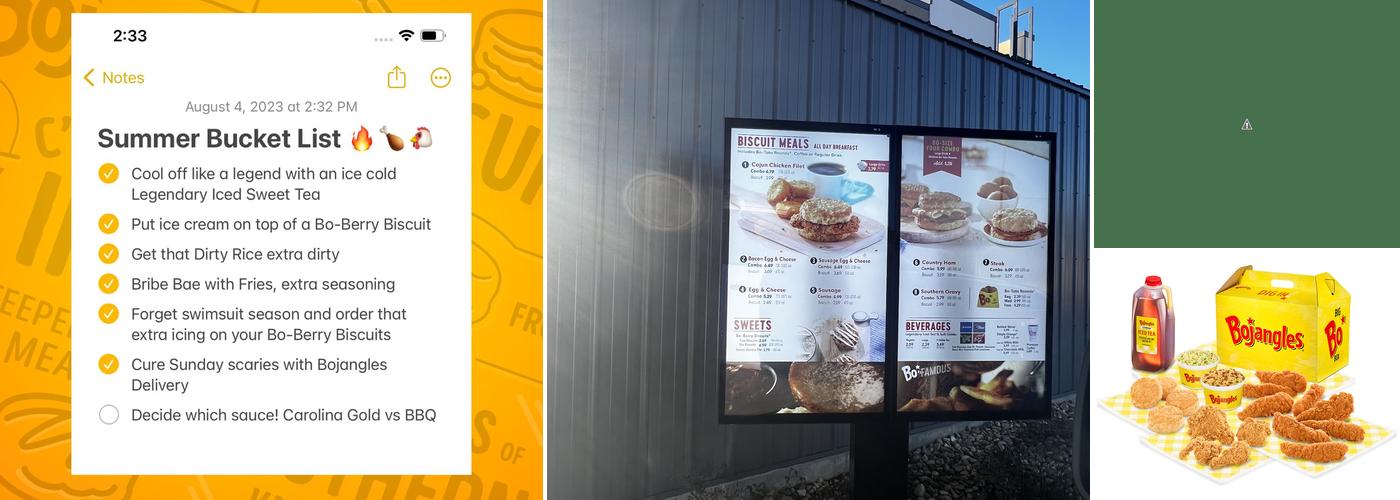 Bojangles' Menu
