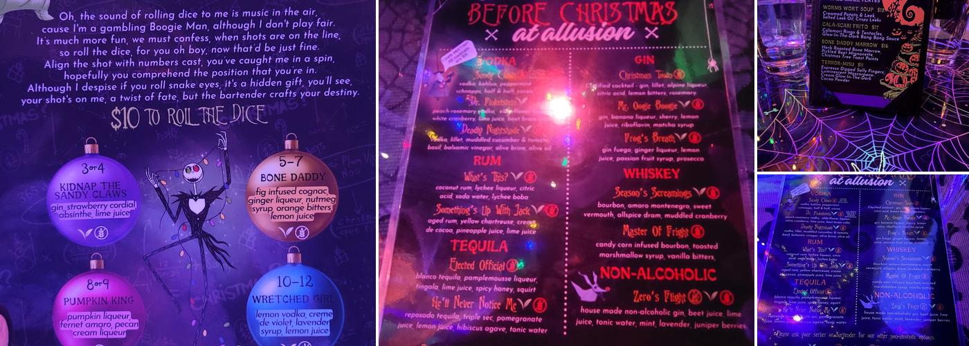 Allusion Cocktail Bar (Powers) Menu