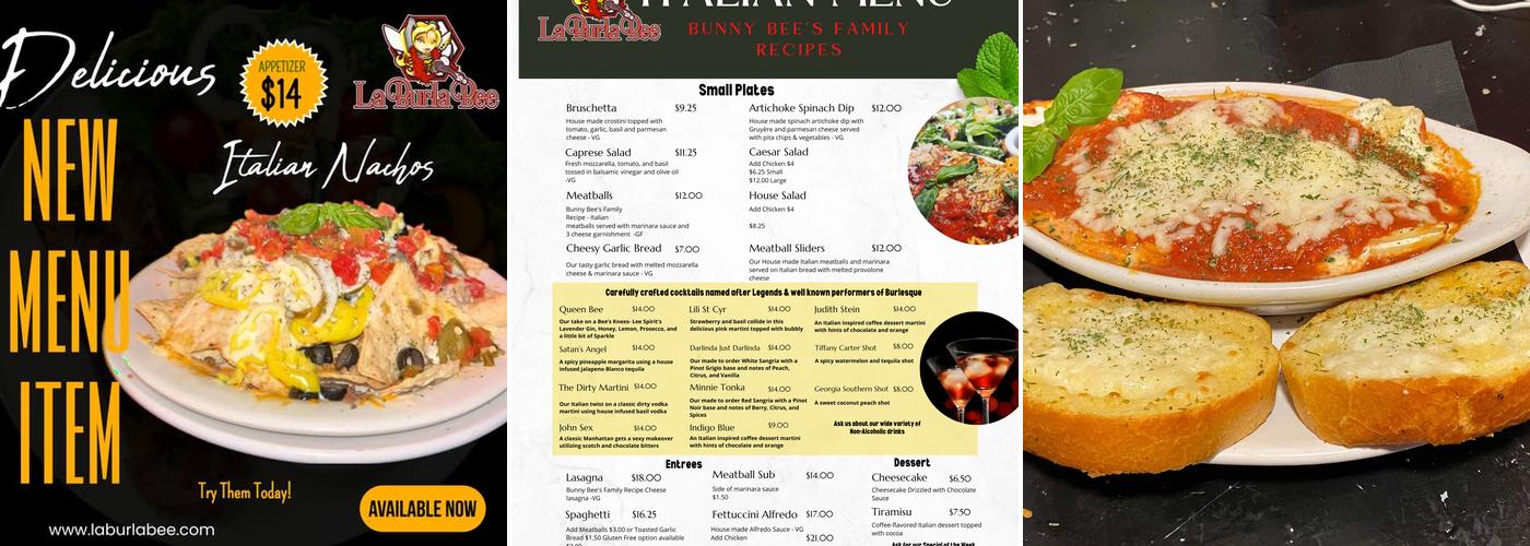 La Burla Bee Menu