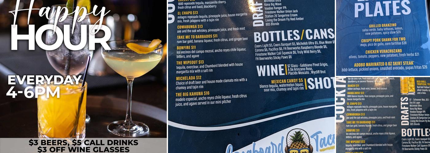 Longboard Tacos Menu