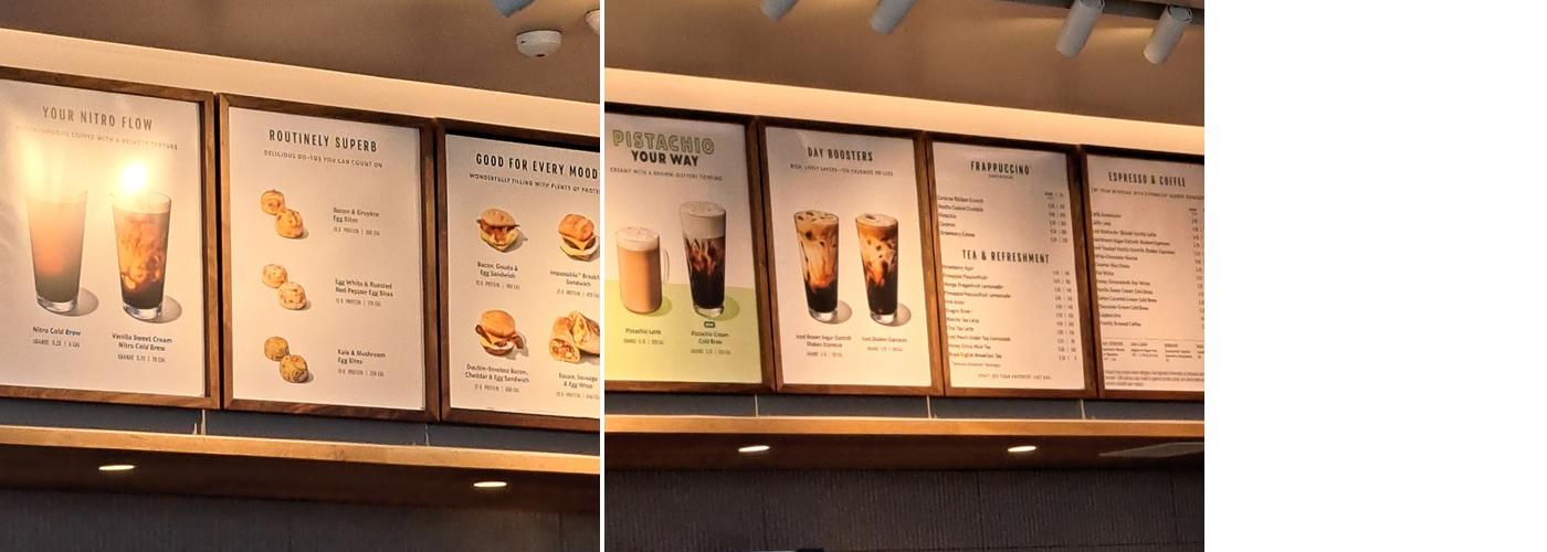 Starbucks Menu