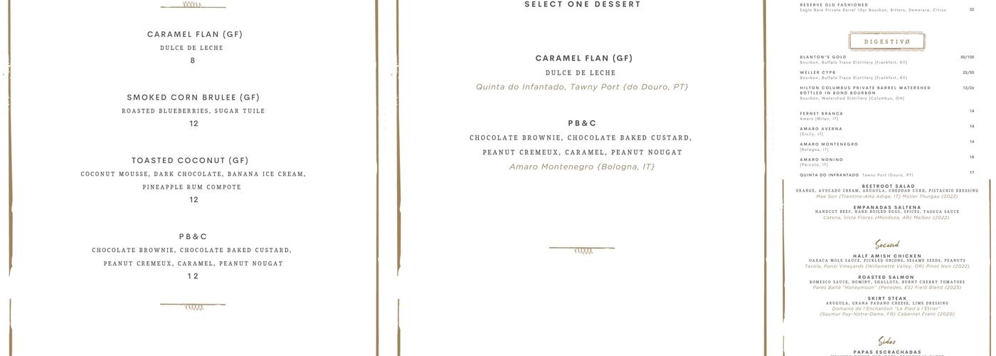 FYR Short North Menu