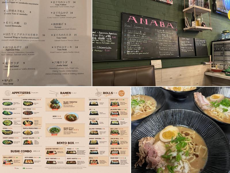 Anaba Menu
