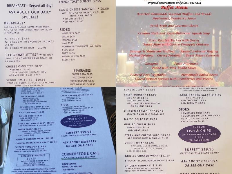 2 Sisters 4 Good, LLC Menu