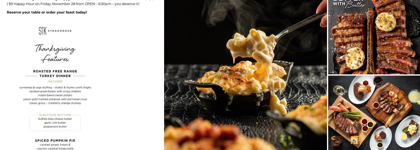 STK Steakhouse Menu
