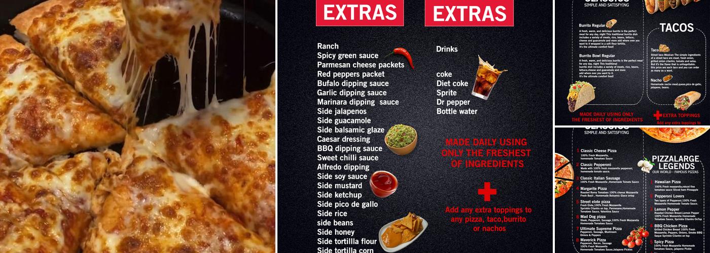 Pizza Large Menu
