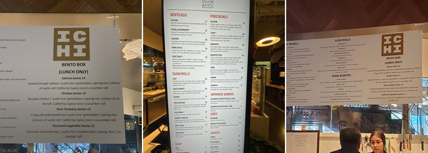 Ichi Menu